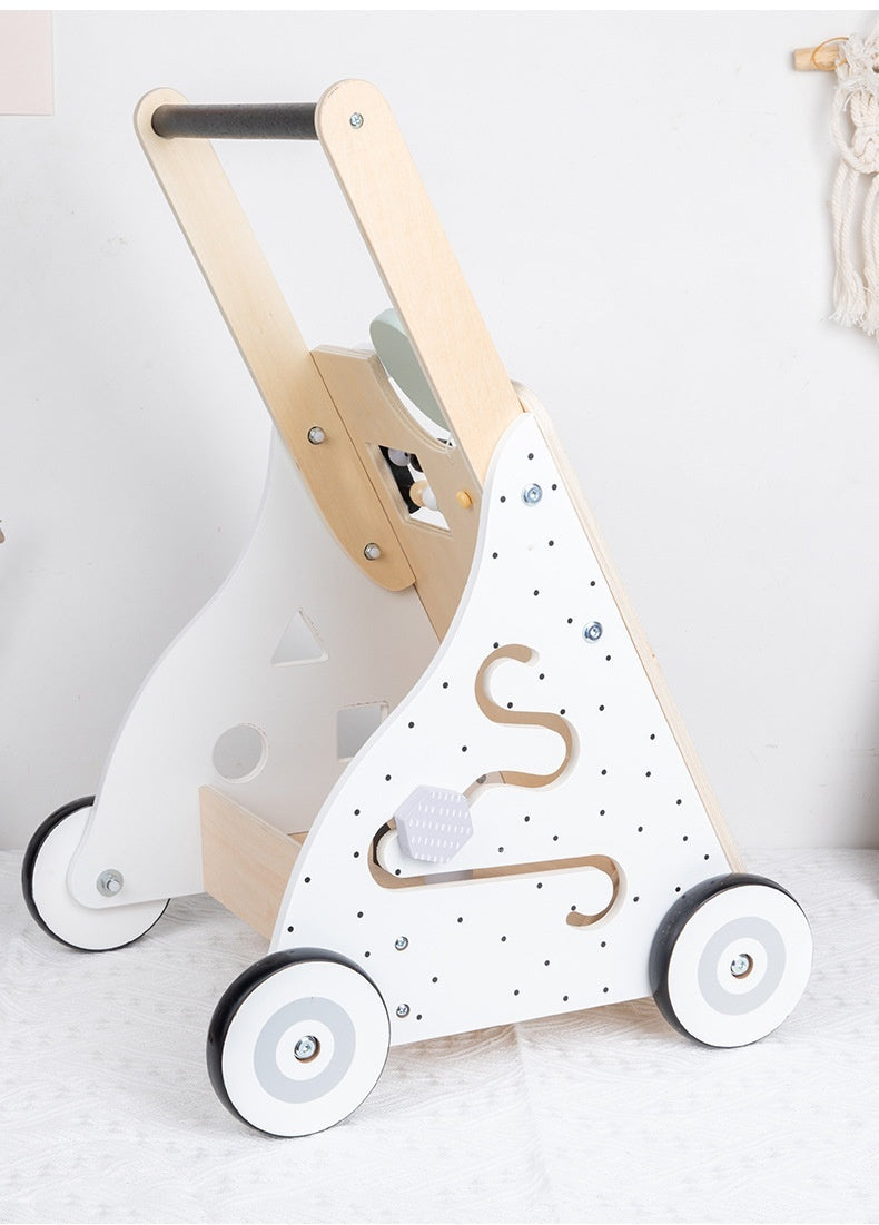 Nono - Activity Lauflernwagen, Holz, Multifunktionsspielzeug