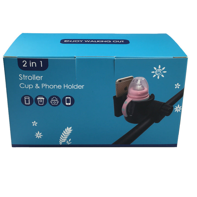 Twi - 2 in 1 Getränke- und Handyhalter für Kinderwagen, universal