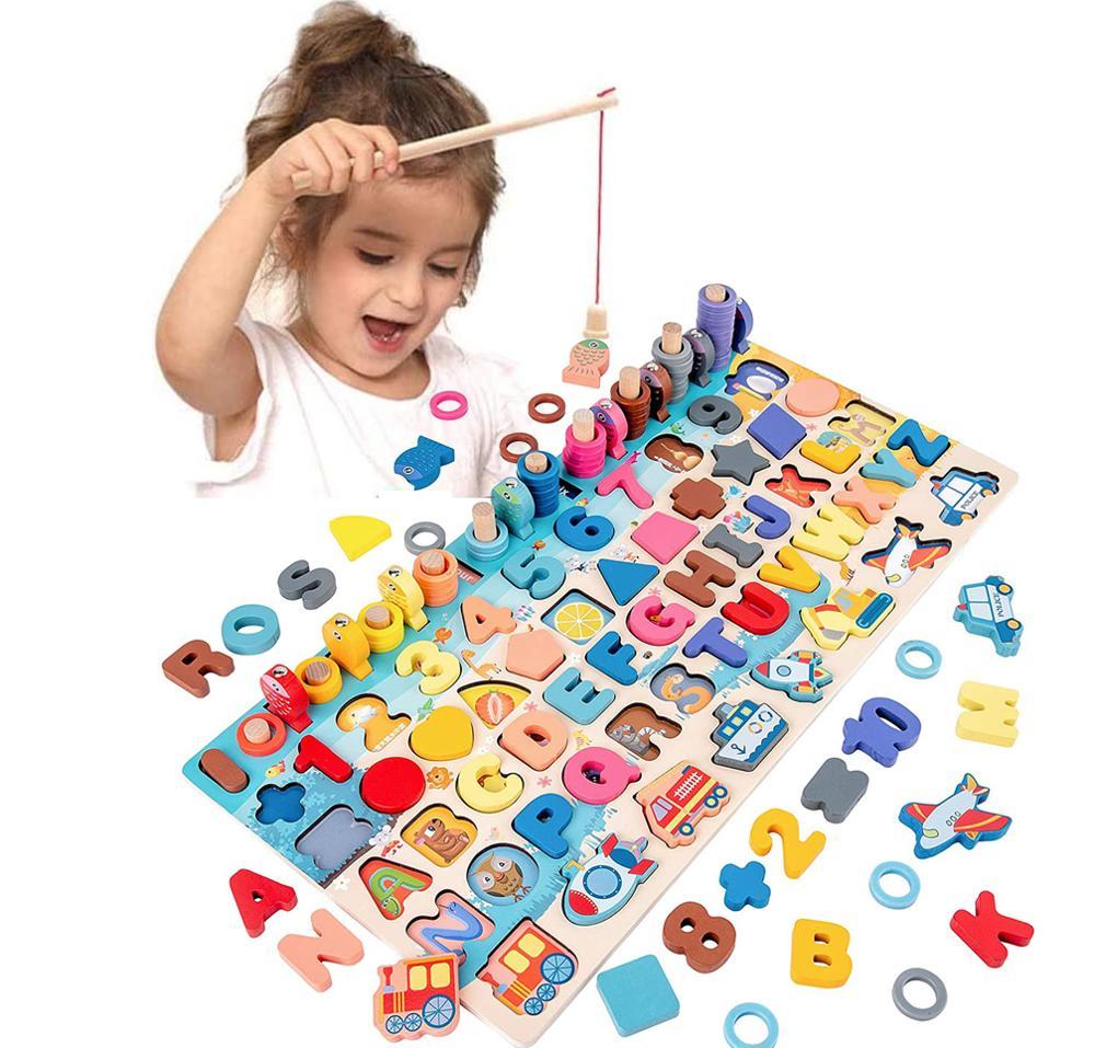 Pawli - Pädagogisches Holz Spielzeug, Montessori Bord, Angel