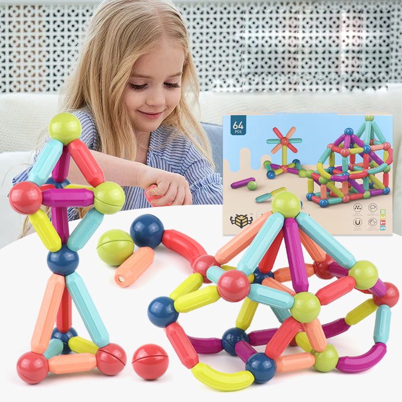 Pawli - Magnetische Stick Bausteine, Lernspielzeug
