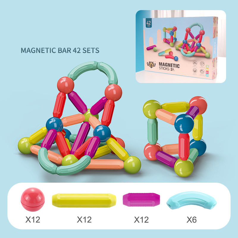 Pawli - Magnetische Stick Bausteine, Lernspielzeug