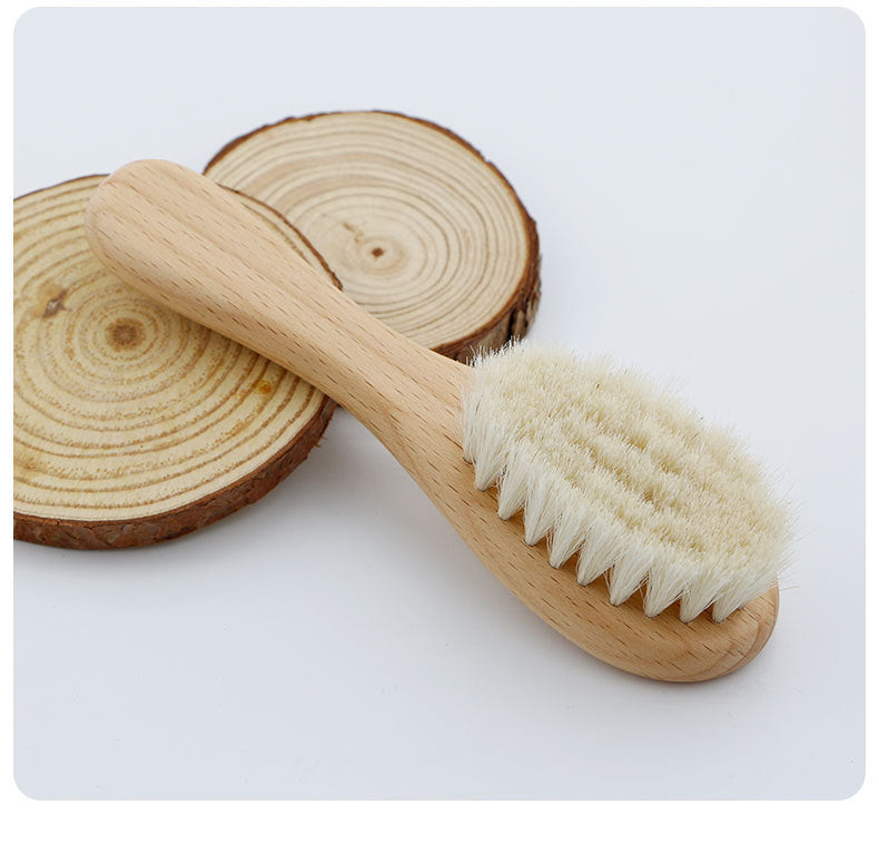 Woody - Baby Holzbürsten Set, Bürste, Holzkamm