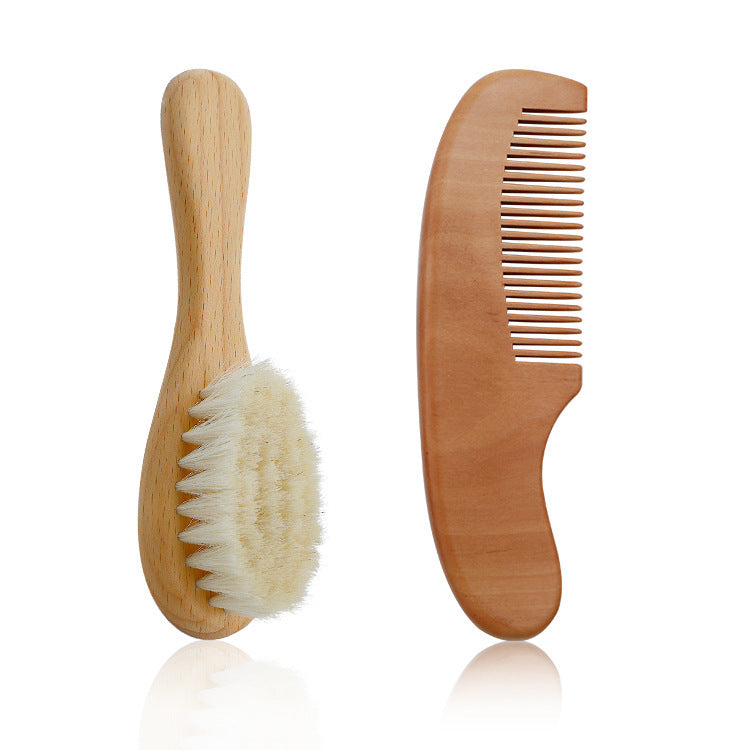 Woody - Baby Holzbürsten Set, Bürste, Holzkamm