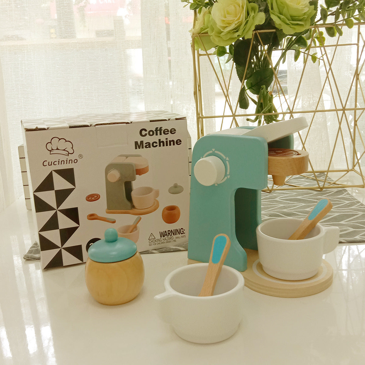 Kitty - Kinderspielküche, Küchengeräte und Zubehör aus Holz